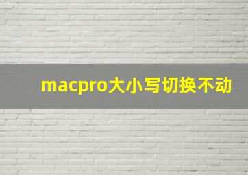 macpro大小写切换不动