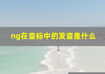 ng在音标中的发音是什么