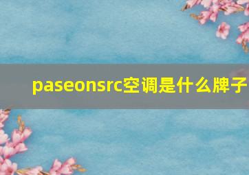 paseonsrc空调是什么牌子