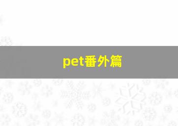 pet番外篇