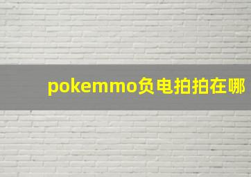 pokemmo负电拍拍在哪