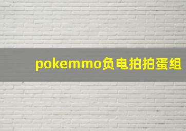 pokemmo负电拍拍蛋组