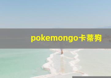 pokemongo卡蒂狗