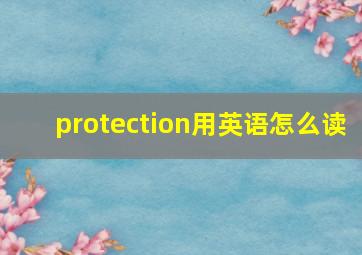 protection用英语怎么读