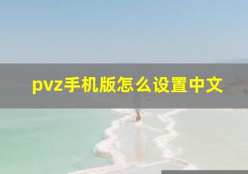 pvz手机版怎么设置中文