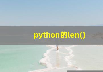 python的len()