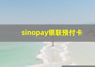 sinopay银联预付卡