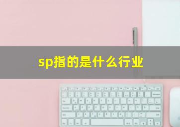 sp指的是什么行业