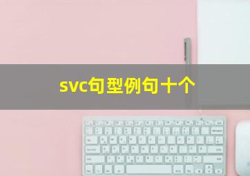 svc句型例句十个