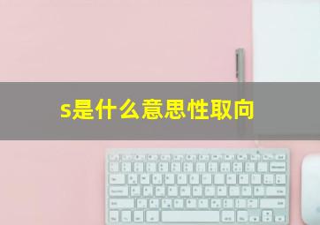 s是什么意思性取向