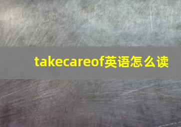 takecareof英语怎么读