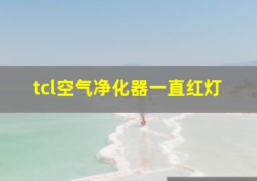 tcl空气净化器一直红灯