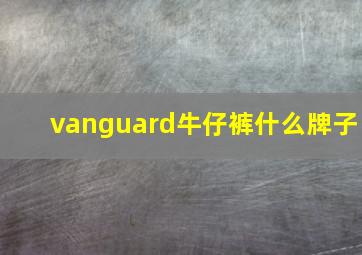 vanguard牛仔裤什么牌子