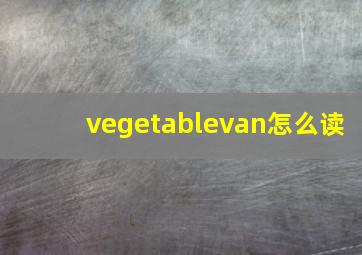 vegetablevan怎么读