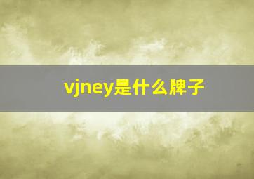 vjney是什么牌子