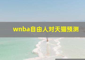 wnba自由人对天猫预测