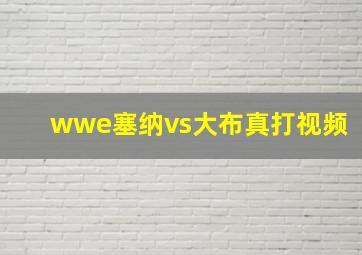 wwe塞纳vs大布真打视频