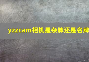 yzzcam相机是杂牌还是名牌