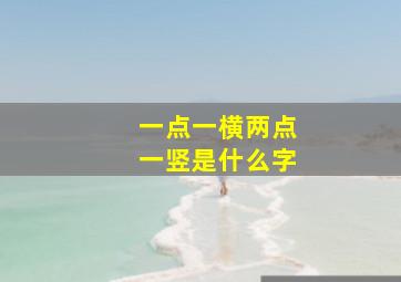 一点一横两点一竖是什么字