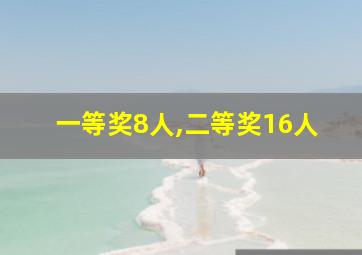 一等奖8人,二等奖16人