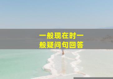 一般现在时一般疑问句回答