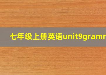 七年级上册英语unit9grammar