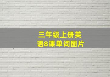 三年级上册英语8课单词图片