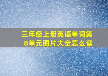 三年级上册英语单词第8单元图片大全怎么读