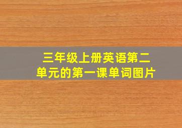 三年级上册英语第二单元的第一课单词图片