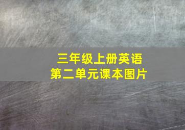 三年级上册英语第二单元课本图片