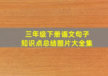 三年级下册语文句子知识点总结图片大全集