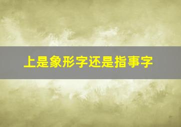 上是象形字还是指事字