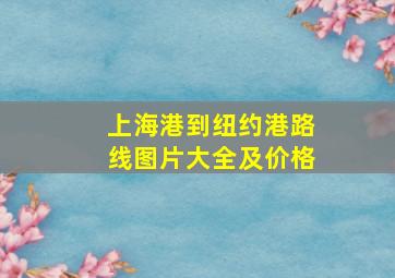 上海港到纽约港路线图片大全及价格