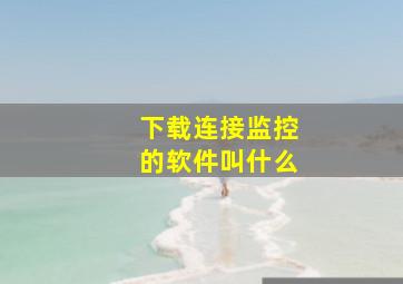 下载连接监控的软件叫什么