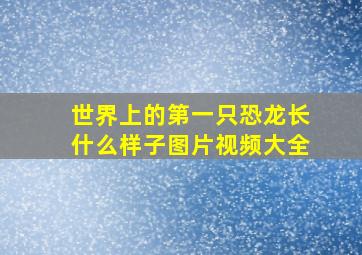 世界上的第一只恐龙长什么样子图片视频大全