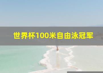 世界杯100米自由泳冠军