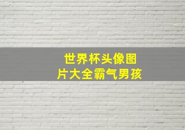 世界杯头像图片大全霸气男孩