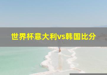 世界杯意大利vs韩国比分