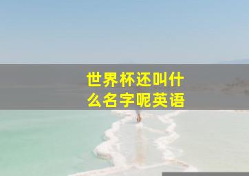 世界杯还叫什么名字呢英语