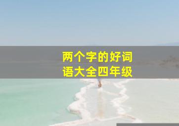 两个字的好词语大全四年级