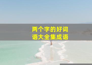 两个字的好词语大全集成语