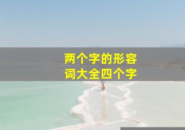 两个字的形容词大全四个字