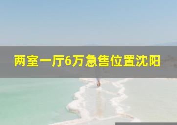 两室一厅6万急售位置沈阳