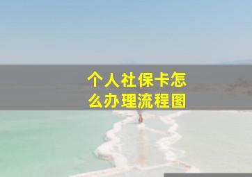 个人社保卡怎么办理流程图