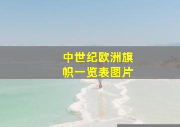 中世纪欧洲旗帜一览表图片