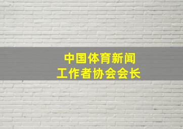 中国体育新闻工作者协会会长