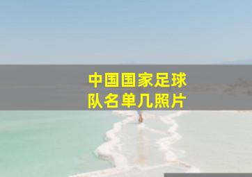 中国国家足球队名单几照片