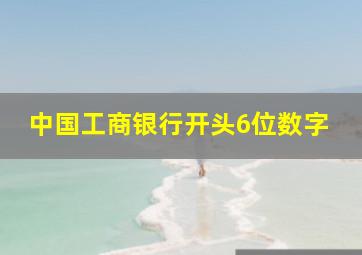 中国工商银行开头6位数字