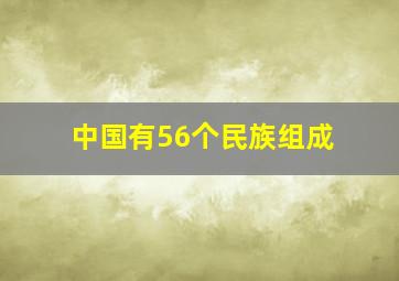 中国有56个民族组成