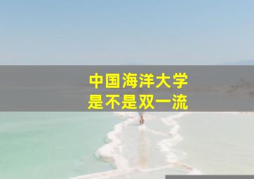 中国海洋大学是不是双一流